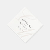 Klassiek Elegance kalligrafie monogram Servet (Hoek)