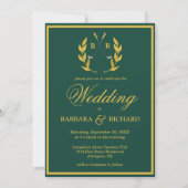 Klassiek Elegant Aangepast Monogram Golf Thema Kaart (Voorkant)