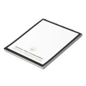 Klassiek Elegant Bedrijf Notitieblok (Linkerzijde)