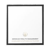 Klassiek Elegant Bedrijf Notitieblok (Voorkant)