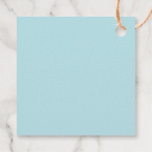 Klassiek Elegant Blauw Bloemen Vrijgezellenfeest Bedankjes Labels (Achterkant)