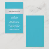 Klassiek Elegant Blue Cosmetoloog Visitekaartje (Voorkant / Achterkant)