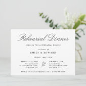 Klassiek Elegant Botanisch Repetitie Diner Kaart (Staand voorkant)