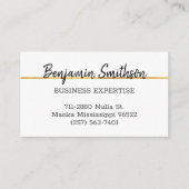 Klassiek Elegant Chic Modern Nepgoud Luxe Op Maat Visitekaartje (Voorkant)