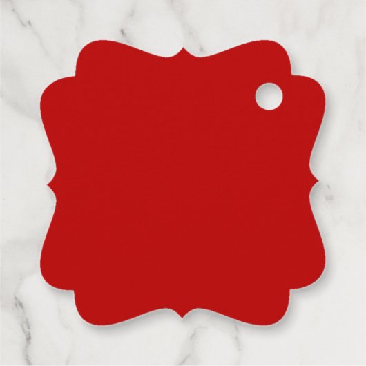 Klassiek elegant Chinees bruiloft logo florrood Bedankjes Labels (Achterkant)