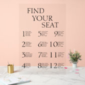 Klassiek Elegant Eenvoudig Modern Acryl Bord (Huwelijk)