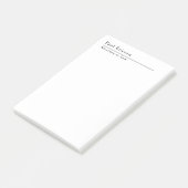 Klassiek Elegant Eenvoudig Professioneel Post-it® Notes (Schuin)