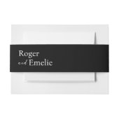 Klassiek Elegant Eenvoudig Script Uitnodigingen Wikkel (Voorkant Voorbeeld)