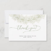 Klassiek elegant Floral Vrijgezellenfeest Dank u w Kaart (Voorkant)