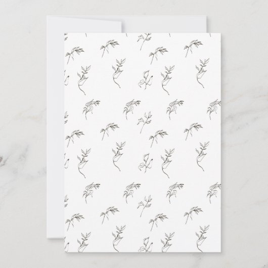 Klassiek Elegant Formeel Traditioneel Monogram log Kaart (Achterkant)