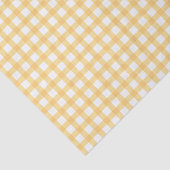 Klassiek elegant geel Gingham patroon Tissuepapier (Detail)