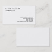 Klassiek Elegant Gewoon Professioneel Visitekaartj Visitekaartje (Voorkant / Achterkant)