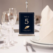 Klassiek & Elegant I Donkerblauw I Bruiloft Kaart