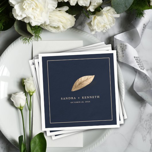 Klassiek & Elegant I Donkerblauw I Bruiloft Servet