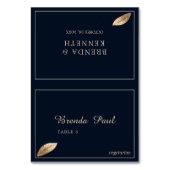 Klassiek & Elegant I Donkerblauw I Menu Plaatjes Kaart (Voorkant)