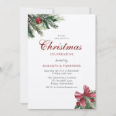 Klassiek  Elegant Kerstfeest Kaart (Voorkant)