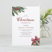 Klassiek  Elegant Kerstfeest Kaart (Staand voorkant)