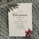 Klassiek  Elegant Kerstfeest Kaart<br><div class="desc">Classic  Elegant Corporate Christmas Party Invitation Bekijk bijpassend collectie in onze Niche en Nest Store</div>