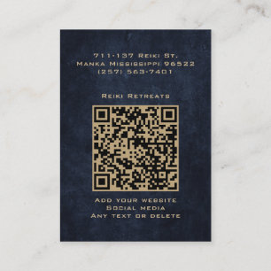 Klassiek Elegant Mandala Chic Luxe Goud Navyblauw Visitekaartje