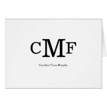 Klassiek Elegant modern, eenvoudig 3-monogram Init