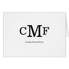 Klassiek Elegant modern, eenvoudig 3-monogram Init