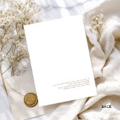 Klassiek Elegant Monogram Wit en Goud Bruiloft Kaart