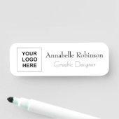 Klassiek Elegant personeel titel logo Naamplaatje (In situ)