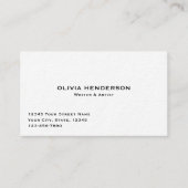 Klassiek & Elegant Professioneel Dikke Luxe Zwart Visitekaartje (Voorkant)