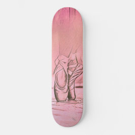 Klassiek elegant roze Ballerina Feet Persoonlijk Skateboard