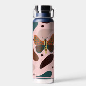 Klassiek Elegant Rustiek Boho Waterfles (Achterkant)