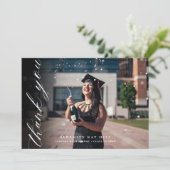 Klassiek elegant script bedankt (Staand voorkant)