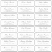 Klassiek Elegant script bruiloft gastadreslabel Sticker (Voorkant)