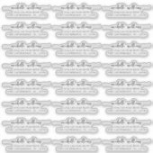 Klassiek Elegant Script Transparant Retouradres Sticker (Voorkant)