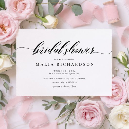 Klassiek Elegant Script-Vrijgezellenfeest Kaart