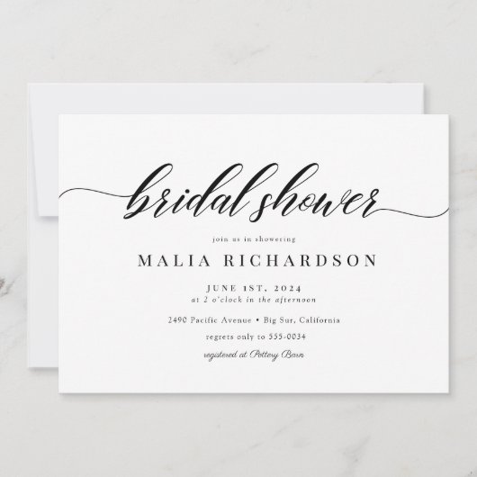 Klassiek Elegant Script-Vrijgezellenfeest Kaart (Voorkant)