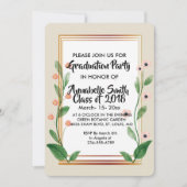 Klassiek & Elegant verfijnd Afstuderen Kaart (Voorkant)