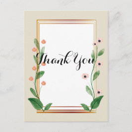 Klassiek & Elegant Verfijnd Dank je Briefkaart