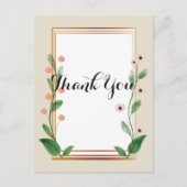 Klassiek & Elegant Verfijnd Dank u Briefkaart (Voorkant)