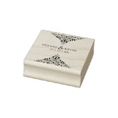 Klassiek Elegant Verfijnd Huwelijksornament Rubberstempel (Stempel)
