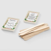 Klassiek & Elegant Verfijnd Huwelijksprogramma Handwaaier (Niet-gemonteerd)