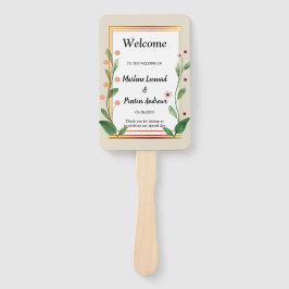 Klassiek & Elegant Verfijnd Huwelijksprogramma Handwaaier