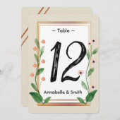 Klassiek & Elegant Verfijnd lijstaantal Kaart (Voorkant / Achterkant)