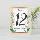 Klassiek & Elegant Verfijnd lijstaantal Kaart (Staand voorkant)