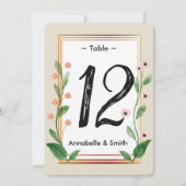 Klassiek & Elegant Verfijnd lijstaantal Kaart (Voorkant)