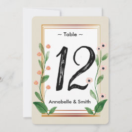 Klassiek & Elegant Verfijnd lijstaantal Kaart