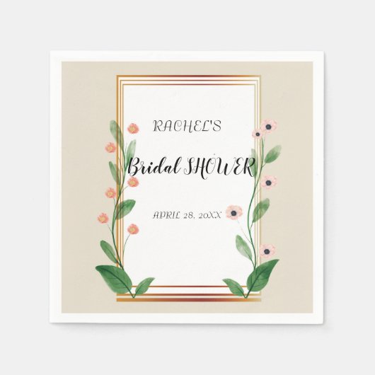 Klassiek & elegant verfijnd servet (Voorkant)