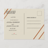 Klassiek & Elegant Verfijnd Sla de Datum op Aankondigingskaart (Achterkant)