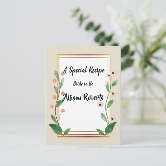 Klassiek & Elegant verfijnd Vrijgezellenfeest Briefkaart (Staand voorkant)