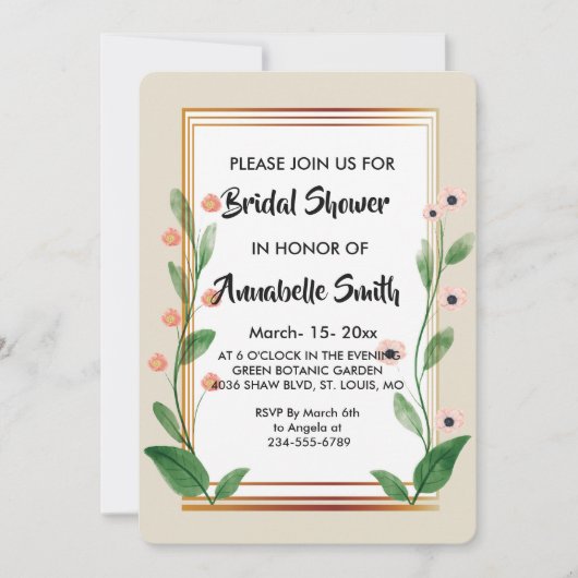 Klassiek & Elegant verfijnd Vrijgezellenfeest Kaart (Voorkant)