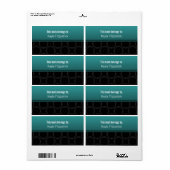 Klassiek elegante cirkels etiket (Full Sheet)